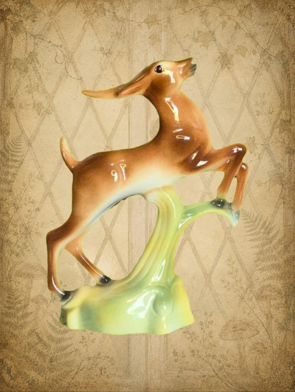 Woodland Whispers 🍃🧚‍♂️ STUART & McCULLOCH Vintage Deer Figurine